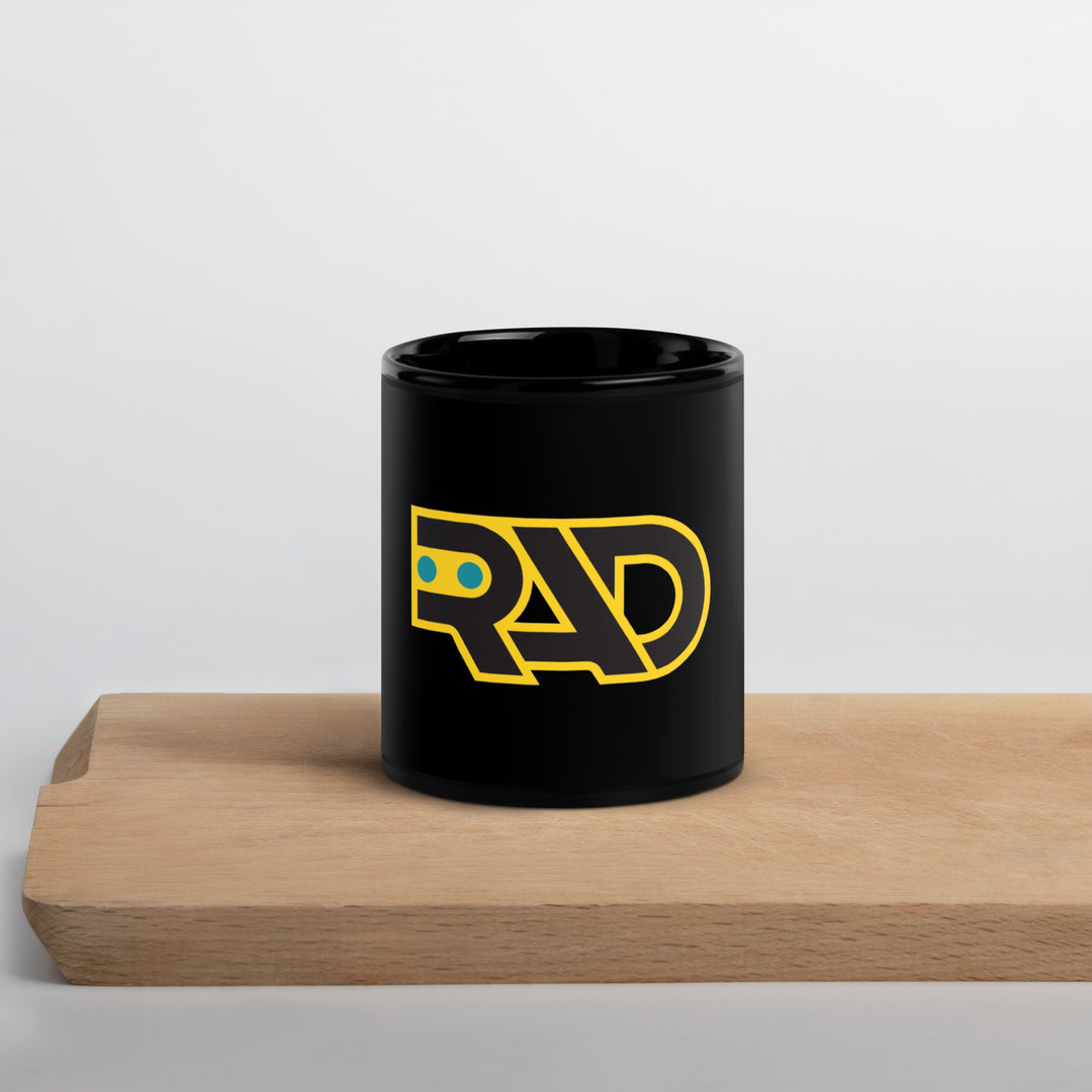 RAD Black Glossy Mug