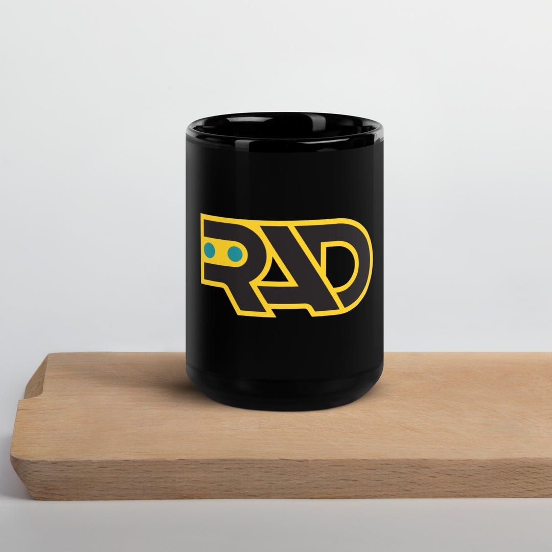RAD Black Glossy Mug